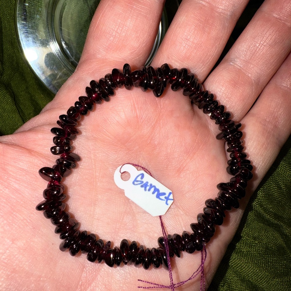 Elegant Garnet Bracelet